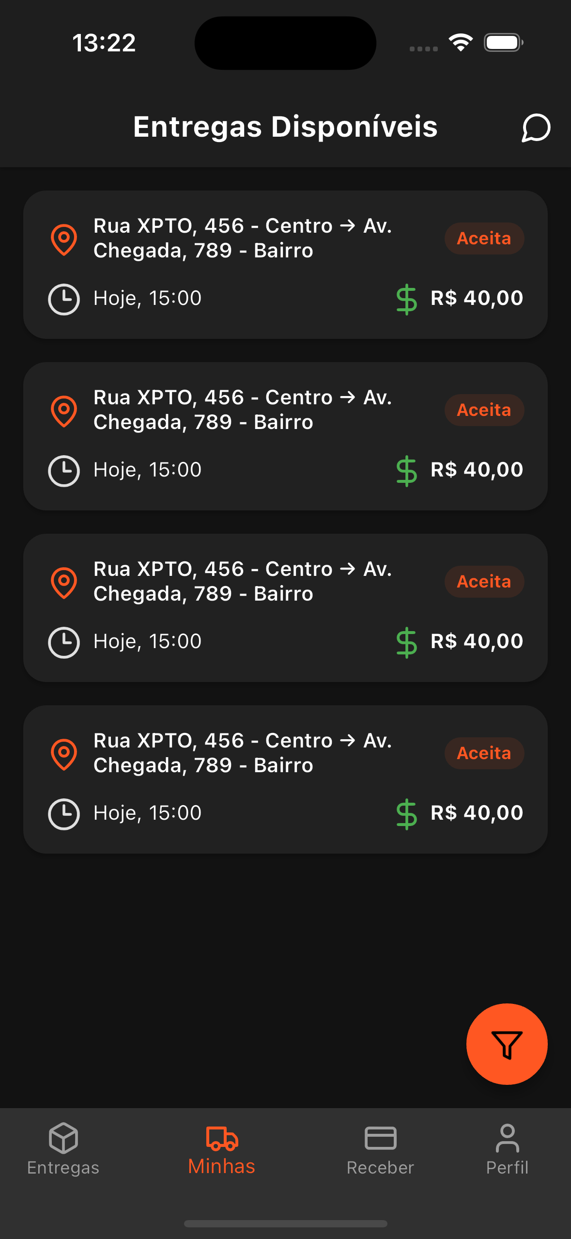Tela 2 do App