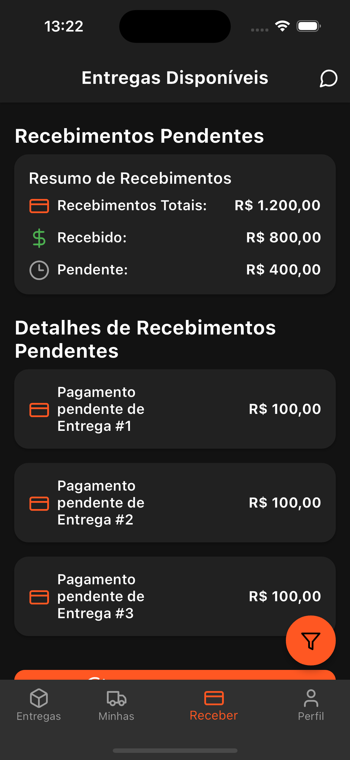 Tela 3 do App